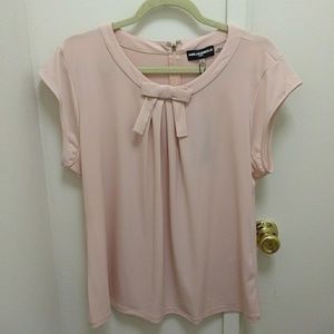 Karl Lagerfeld NWT pink top with bow detail